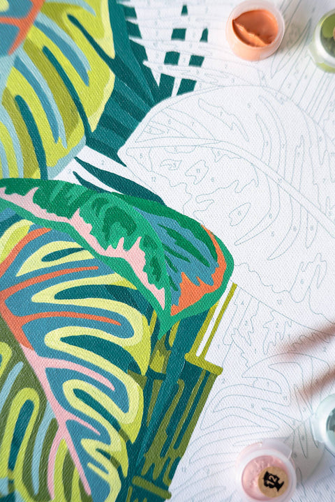 Elle Crée Vintage Verde Paint-by-Number Kit