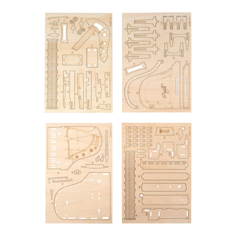 HandsCraft 3D Laser Cut Wooden Puzzle: Piano