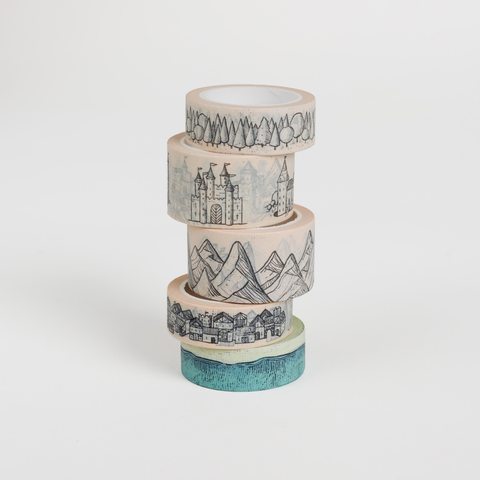 Kingdom of Threads Washi Tape Fantasy Towns & Countryside