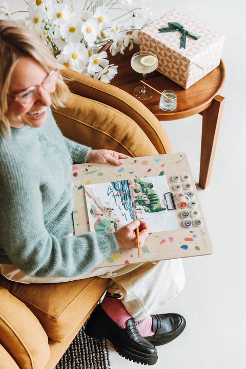 Elle Crée Riviera Romp Paint-by-Number Kit