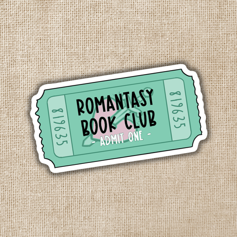 Kingdom of Threads Sticker Romantasy Book Club Ticket
