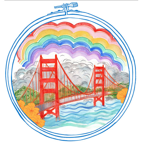 Keller Design Embroidery Kit San Francisco