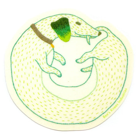 Bee's Knees Sticker Ouroboros Dachshund