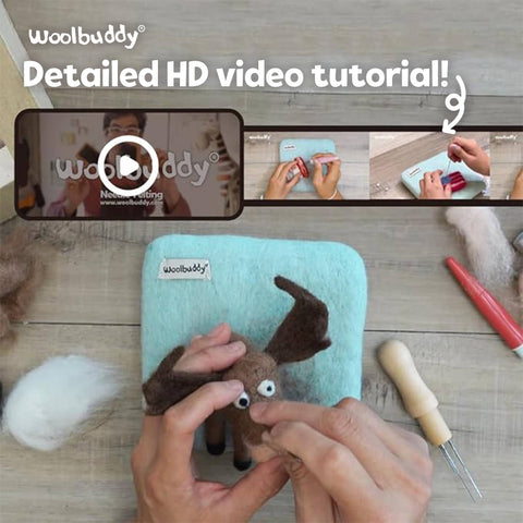 Woolbuddy - Needle Felting Kit -DIY Dessert (Donut & Cupcake)
