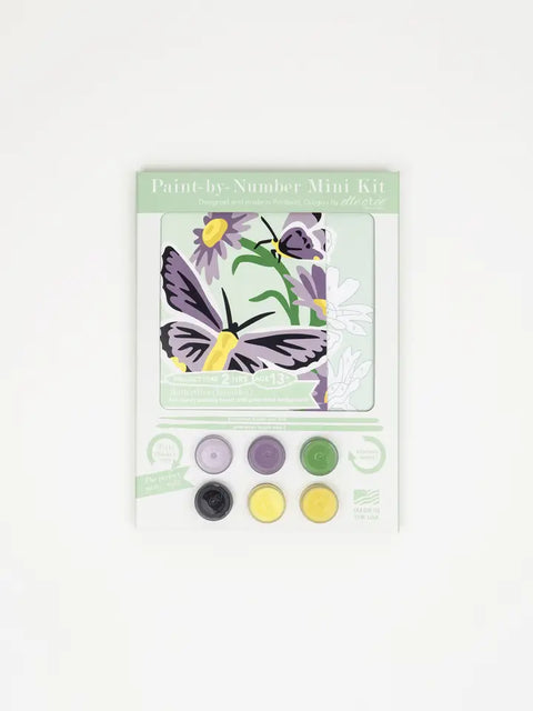Elle Cree MINI Butterflies Lavender PBN Kit