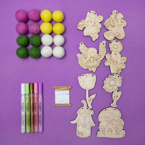 The Woodsy Craft Co. Craft Kit Fairy Garden Garland