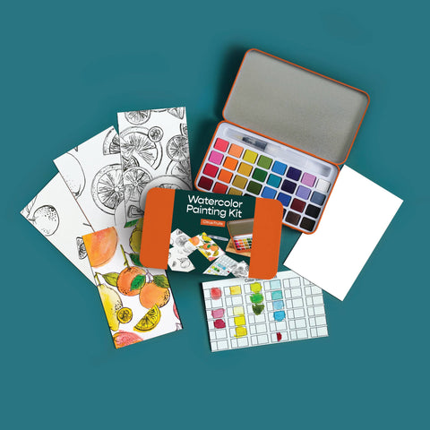 Cate Paper Co. Watercolor Kit Citrus Fruits
