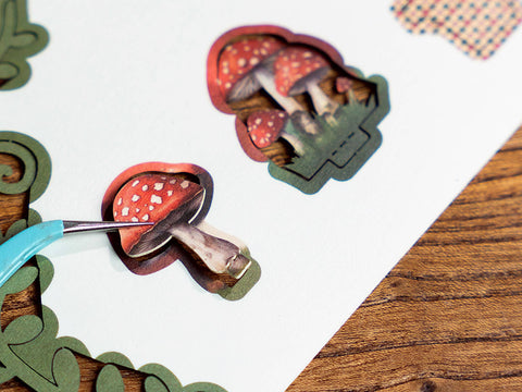 Hands Craft DIY Miniature Book Nook Kit: Fall into Wonder
