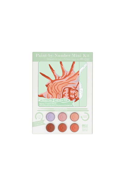 Elle Cree Spiny Conch Shell MINI Paint-by-Number Kit