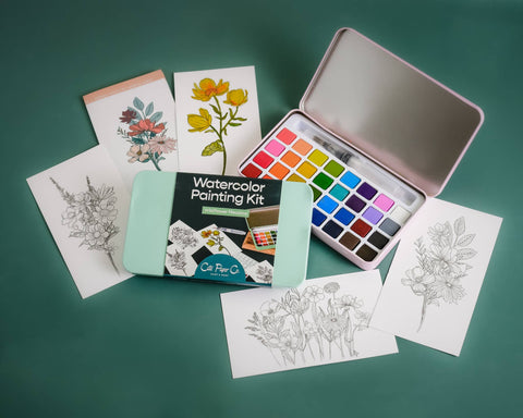 Cate Paper Co. Watercolor Kit Wildflower Meadow