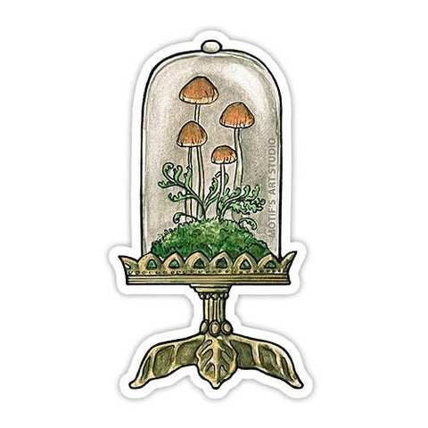Motif's Art Studio Sticker Mushroom Terrarium
