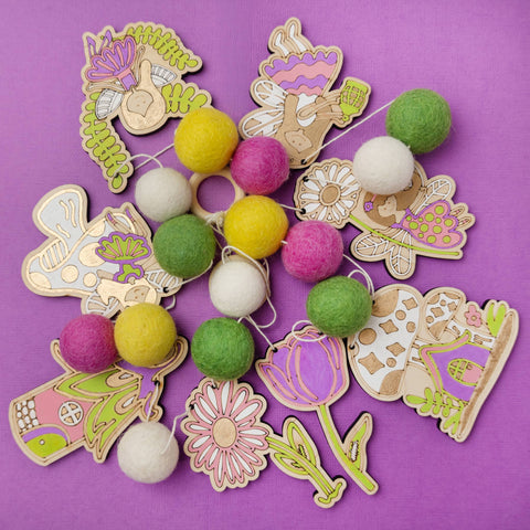 The Woodsy Craft Co. Craft Kit Fairy Garden Garland