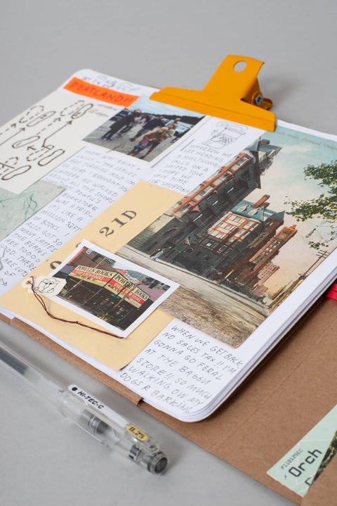 Egg Press Foldeeo Notebook Folio B6 Green Gingham