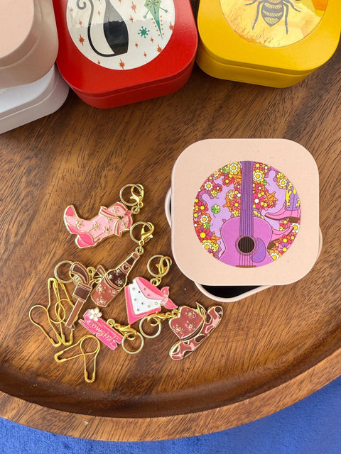 Lemonwood Stitch Markers Cowgirl Summer