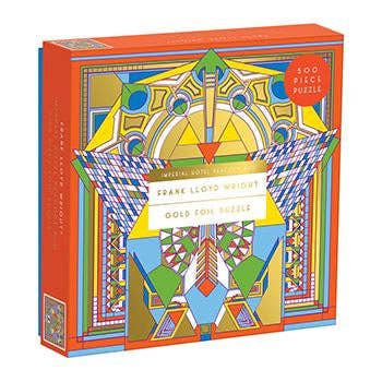 Frank Lloyd Wright Imperial Hotel Peacock Rug 500 Piece Foil Puzle