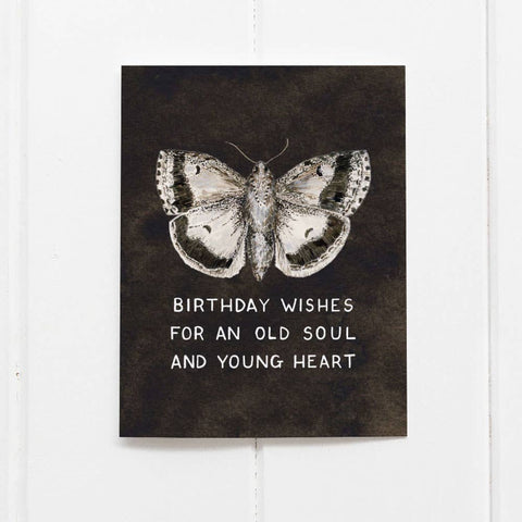 Yardia Card Moth Birthday Wishes