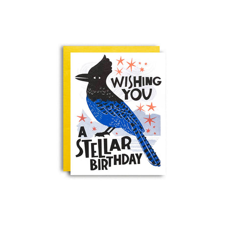 Pier Six Press Card Stellar Birthday
