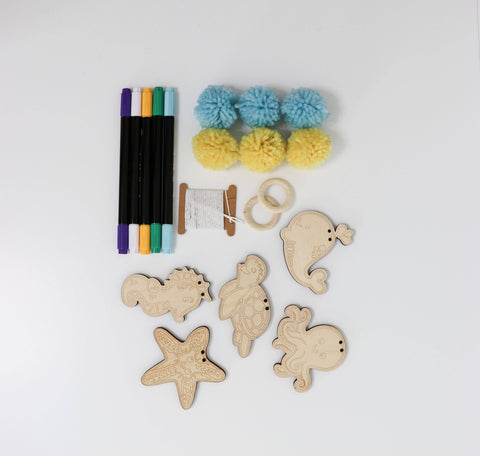 The Woodsy Craft Co. Kids Garland Kit Under the Sea