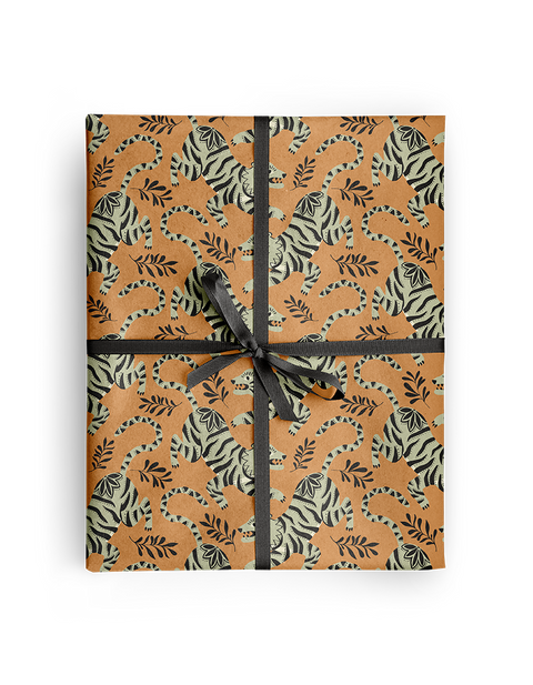 Amicreative Wrapping Paper Rolls Panther Jungle