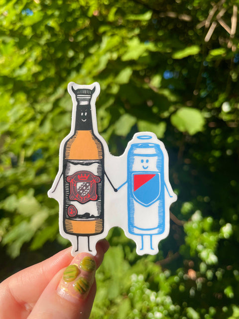 Augury Press Sticker Chicago Handshake