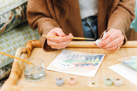 Elle Crée MINI Alpine Sunset Paint-by-Number Kit