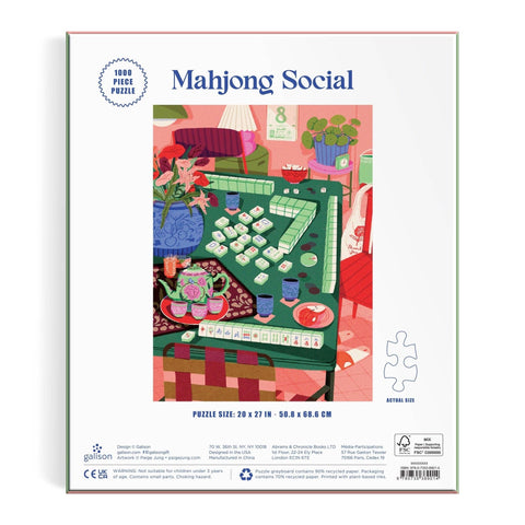 Mahjong Social 1000 Piece Puzzle