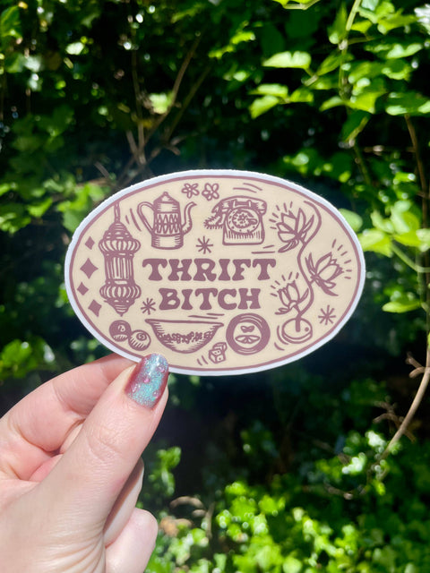 Augury Press Sticker Thrift Bitch