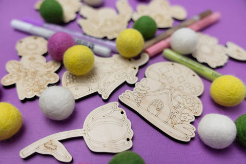 The Woodsy Craft Co. Craft Kit Fairy Garden Garland