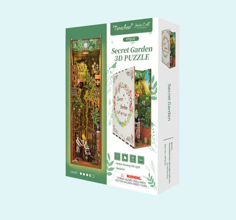 Hands Craft DIY Miniature House Book Nook Kit: Secret Garden