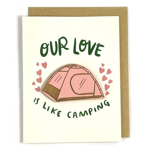 Snowmade Cards w/Magnet Our Love is In-Tents