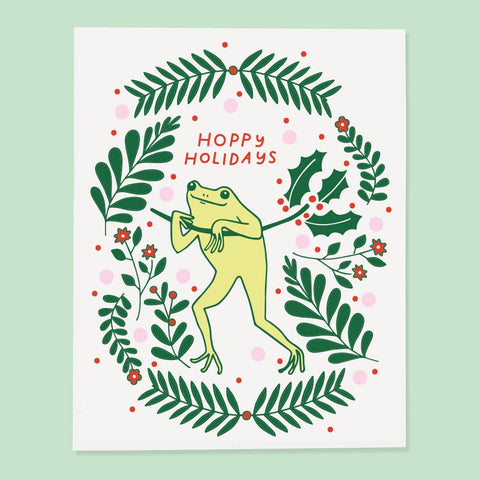 The Good Twin Holiday Card Froggy