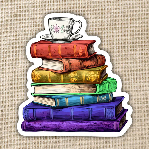 Kingdom of Threads Vintage Rainbow Book Sticker