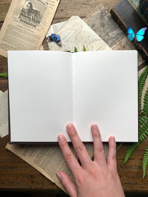 Creeping Moon The Wanderer Dot Grid Notebook