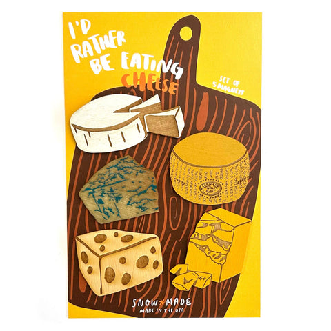 Snowmade Magnet Set I'd Rather be Eating Cheese