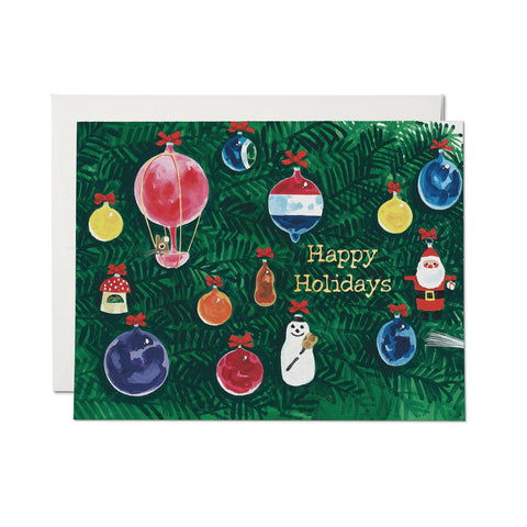 Red Cap Card Set of Christmas Cards Christmas Decorations