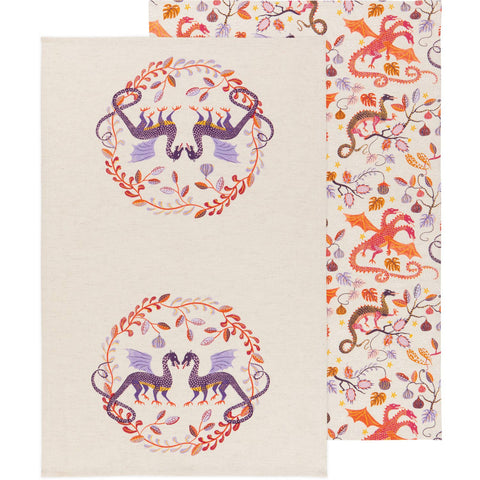 Danica Studio Linen Cotton Dishtowels Ember