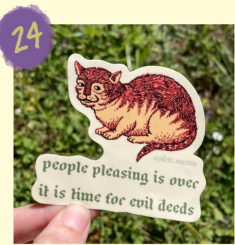 Binky and Crumb Sticker People pleasing