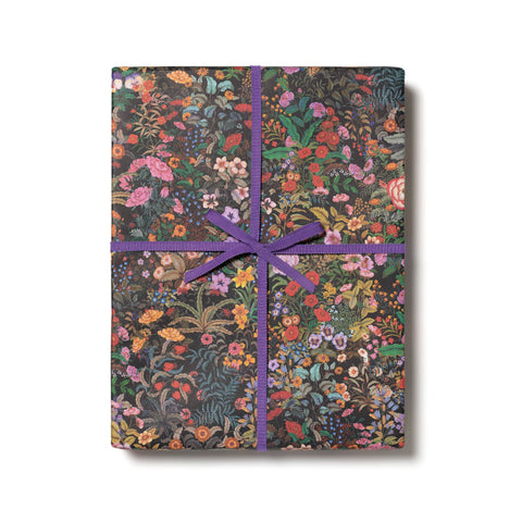 Red Cap Cards Wrapping Paper Meadow Black