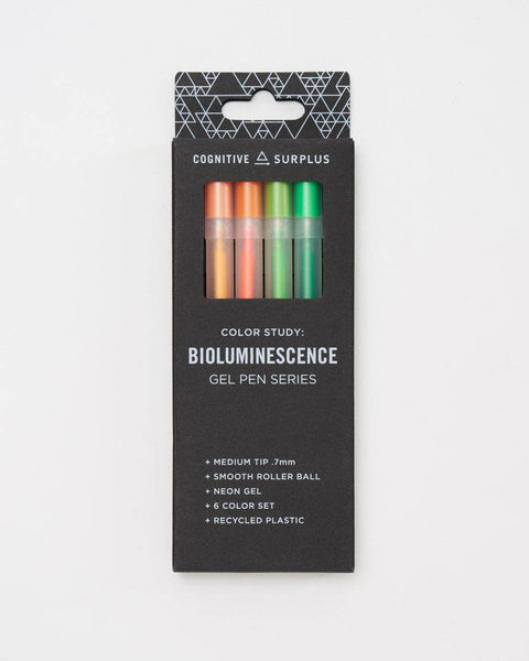 Cognitive Surplus Gel Pens Pack Bioluminescence