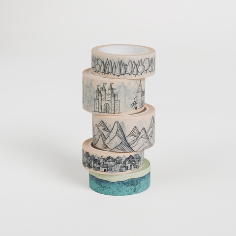 Kingdom of Threads Washi Tape Fantasy Castles & Towers