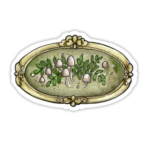 Motif's Art Studio Sticker Mushrooms and Ferns