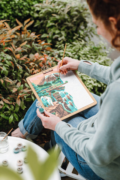 Elle Crée Mount Rainier Paint-by-Number Kit