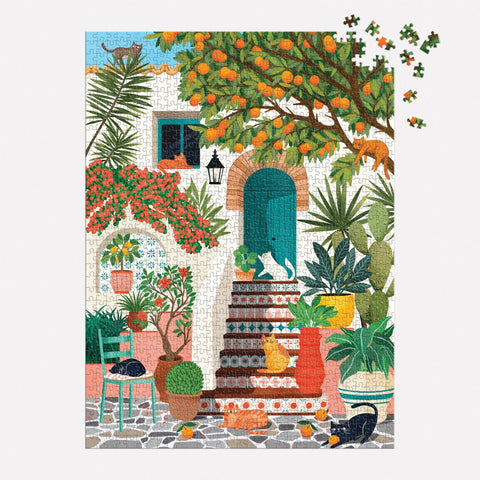 Mediterranean Cats 1000 Piece Puzzle