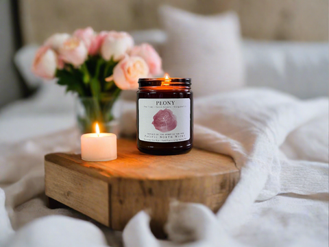 Pacific North Wicks Peony Candle