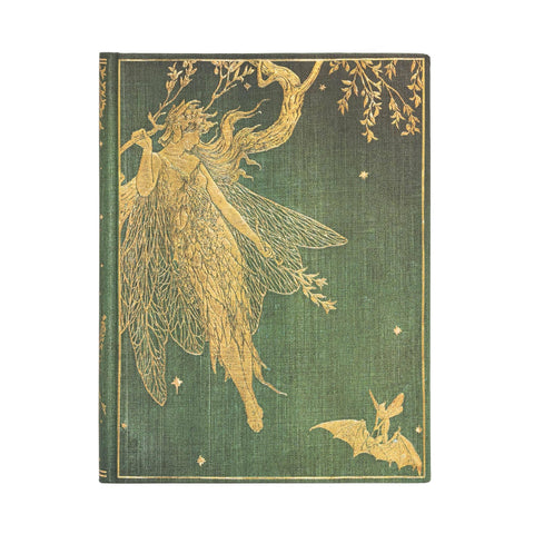 Paperblanks Olive Fairy Fairy Books Hardcover Journal Unlined Elastic Band Closure, 144 Pg, 120 GSM