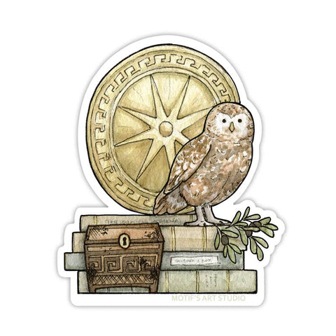 Motif's Art Studio Sticker Athena's Owl