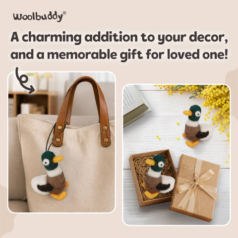 Woolbuddy - Beginner Duck Needle Felting Kit – DIY Craft Gift
