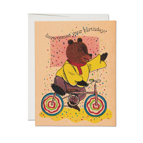 Red Cap Card Richard Scarry Cycling Bearing