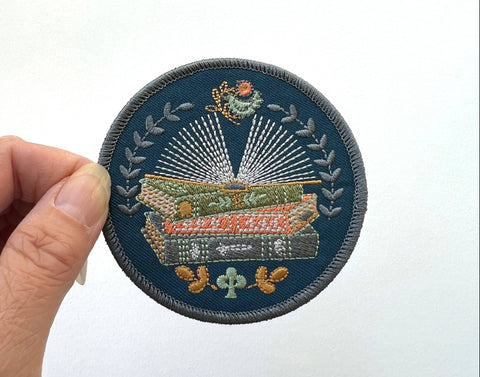 Rikrack Reader Embroidery Sticker Patch