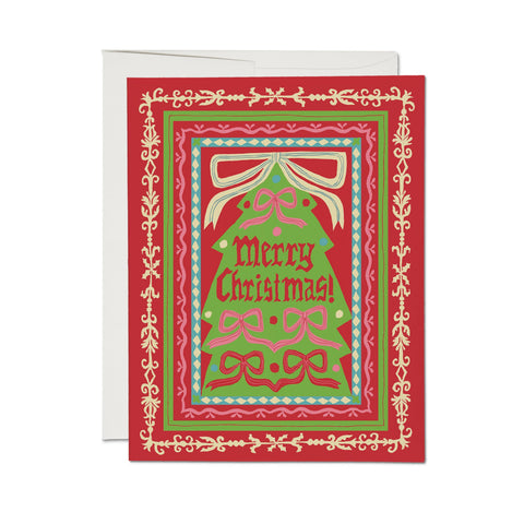 Red Cap Card Christmas Stamp